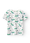 Name It Mini Boy Joe Short Sleeve Tee, Light Grey Melange
