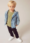 Name It Mini Boy Knud Long Sleeve Denim Overshirt, Medium Blue