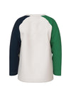 Name It Mini Boy Kuma Long Sleeve Print Top, White Alyssum
