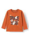 Name It Mini Boy Niels Long Sleeve Top, Bombay Brown