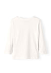 Name It Mini Boy Vagno Long Sleeve Top, White Alyssum