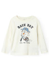 Name It Mini Boy Vagno Long Sleeve Top, Jet Stream