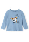 Name It Mini Boy Vagno Long Sleeve Top, Troposphere