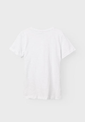 Name It Mini Boy Vincent Short Sleeve Tee, Bright White