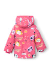 Name It Mini Girl Maxi Animal Faces Jacket, Pink Flambe