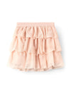 Name It Mini Girl Betrille Tulle Skirt, Sepia Rose