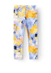 Name It Mini Girl Birgit Print Legging, Blue Ice