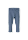 Name It Mini Girl Flanna Rib Legging, Bluefin