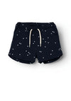 Name It Mini Girl Henny Printed Shorts, Dark Sapphire