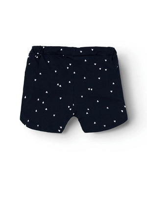 Name It Mini Girl Henny Printed Shorts, Dark Sapphire