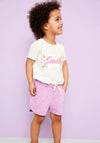Name It Mini Girl Henny Printed Shorts, Smoky Grape