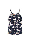 Name It Mini Girl Jia Stripe Jumpsuit, Dark Sapphire