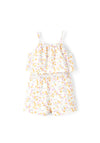 Name It Mini Girl Jia Floral Jumpsuit, Jet Stream