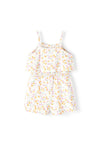 Name It Mini Girl Jia Floral Jumpsuit, Jet Stream