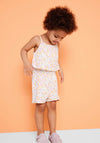 Name It Mini Girl Jia Floral Jumpsuit, Jet Stream