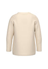 Name It Mini Girl Lotus Long Sleeve Top, Buttercream