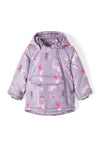 Name It Mini Girl Micco Unicorn Jacket, Lavender Gray