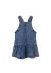 Name It Mini Girl Molly Denim Pinafore Dress, Medium Blue