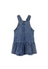 Name It Mini Girl Molly Denim Pinafore Dress, Medium Blue