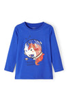 Name It Mini Girl Nanett Long Sleeve Top, Dazzling Blue