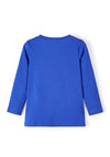 Name It Mini Girl Nanett Long Sleeve Top, Dazzling Blue