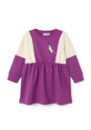 Name It Mini Girl Nila Long Sleeve Sweat Dress, Hyacinth Violet