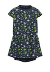 Name It Mini Girl Vigga Capsl Floral Dress, Dark Sapphire