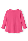 Name It Mini Girl Violet Sparkle Long Sleeve Top, Pink Flambe