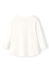 Name It Mini Girl Violet Heart Long Sleeve Top, White Alyssum
