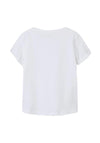 Name It Mini Girl Vix Short Sleeve Tee, Bright White