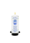 Naturally Irish All Things Nice Baby Christening Candle, Blue