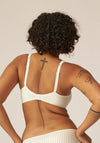 Naturana Stripe Wire Free Bra, Cream