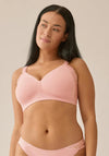 Naturana Wire Free Side Smoother Bra, Pink