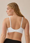 Naturana Side Smoother Wire Free Bra, White