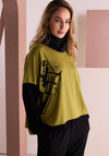 Naya Graphic Print Relaxed T-Shirt, Green & Black