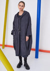 Naya Oversized Quilted Coat, Navy