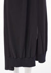 Naya V-Neckline, Draped Pocket Midi Dress, Black