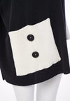 Naya Patch Pocket Detail, Wool Sweater, Black