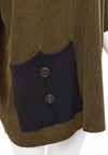 Naya Patch Pocket Detail, Wool Sweater, Khaki