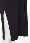 Naya V-Neckline Long Knit Tunic Top, Black