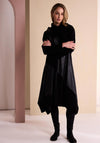 Naya Leatherette Detail Midi Dress, Black