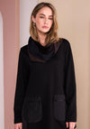 Naya Plain Looped Scarf, Brown