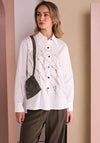 Naya Pocket Detail Splash Print Shirt, White