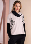Naya Graphic Print Relaxed T-Shirt, Beige