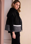 Naya Sleeveless with Colour Panel Detail Waistcoat, Black
