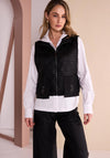 Naya Textured with Pocket Detail Waistcoat, Black