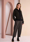 Naya Cropped Length Wide Leg Trousers, Green