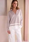 Naya Shaped with Side Pocket Trousers, Cream