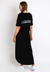 Naya Brushstroke Print Maxi Dress, Black