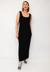 Naya Pocket Detail Basic Jersey Dress, Black